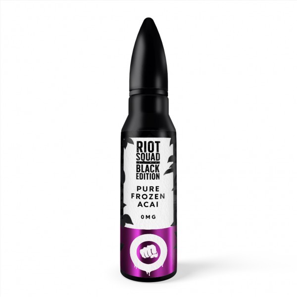 Riot Squad Black - Pure Frozen Acai Shortfill E-Liquid (50ml)