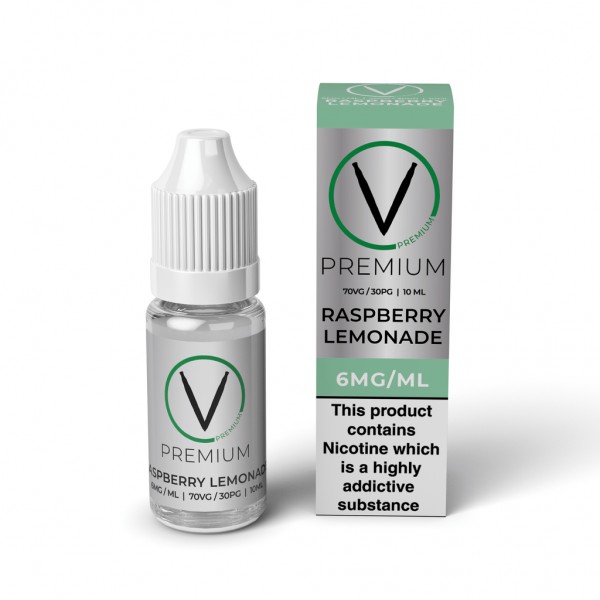 V Premium High VG - Raspberry Lemonade E-Liquid (1...