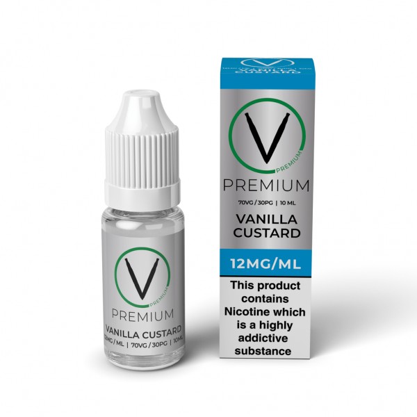 V Premium High VG - Vanilla Custard E-Liquid (10ml)