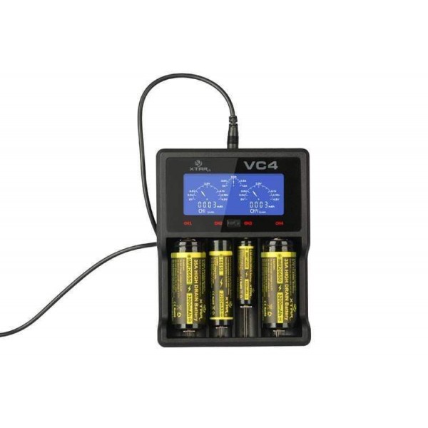 XTAR VC4 Charger with LCD Display For Li-ion/Ni-MH battery Black