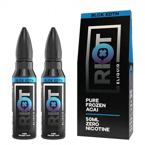 Riot Squad Black Edition  - Pure Frozen Acai Shortfill E-Liquid (100ml)