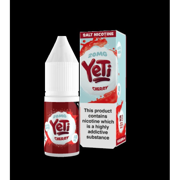 Yeti Salts - Cherry Ice 10mlNic Salt E-Liquid