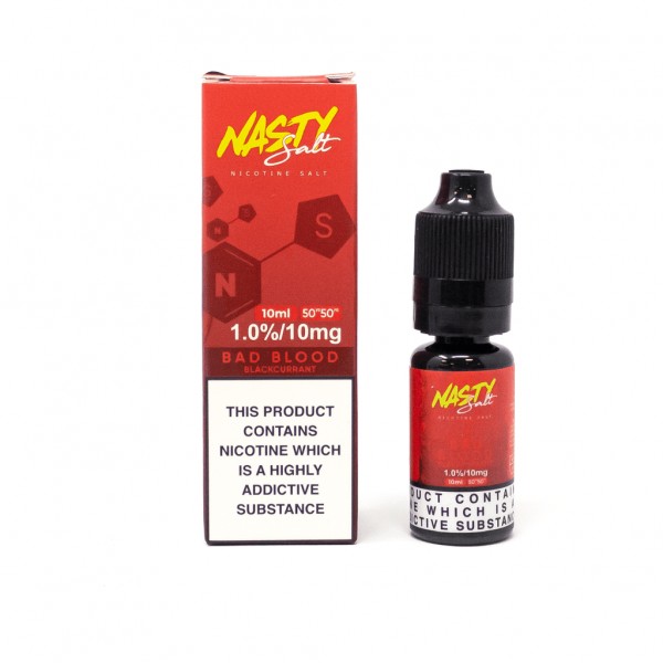 Nasty Salt - Bad Blood 10ml Nic Salt E-Liquid