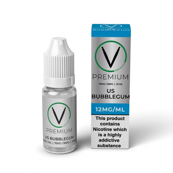 V Premium High VG - Bubblegum E-Liquid (10ml)