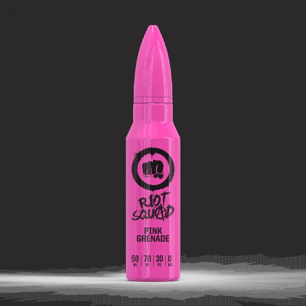Riot Squad - Pink Grenade Premium Shortfill E-Liquid (50ml)