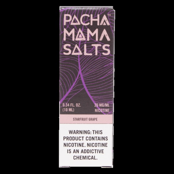 Pacha Mama Nic Salt E-Liquids - Starfruit Grape - ...