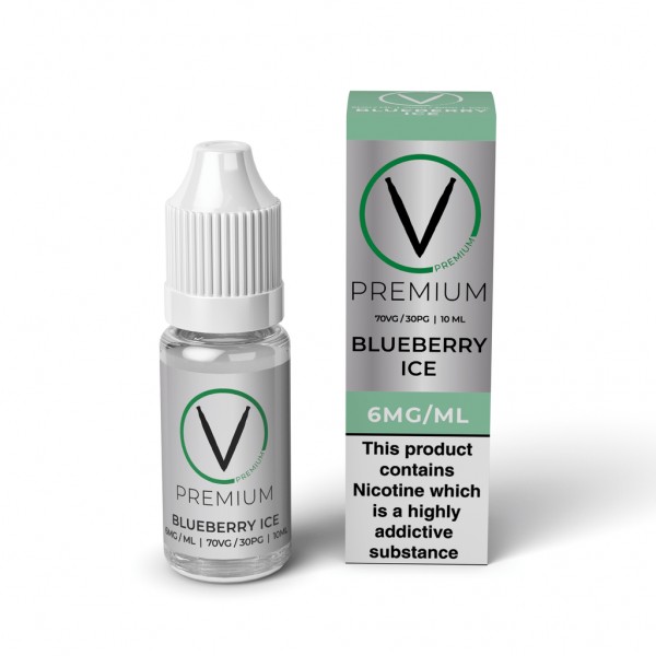 V Premium High VG - Blueberry Ice E-Liquid (10ml)