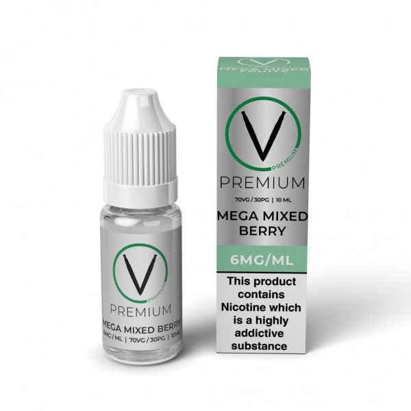 V Premium High VG - Mega Mixed Berry E-Liquid (10m...