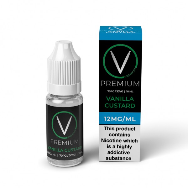 V Premium High PG - Vanilla Custard E-Liquid (10ml)