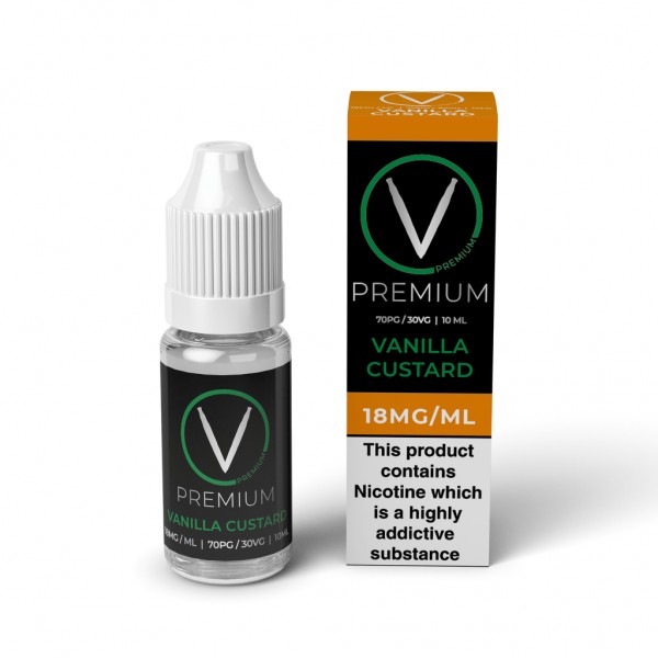 V Premium High PG - Vanilla Custard E-Liquid (10ml)