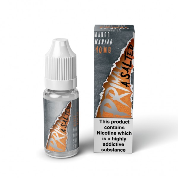 Primal Asalted - Mango Maniac 10ml Nic Salt E-Liqu...